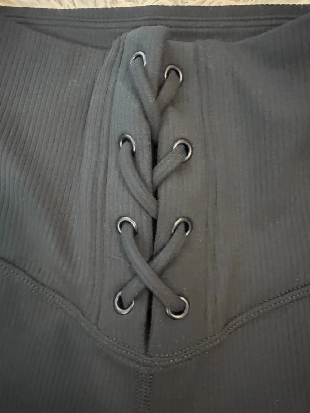 NWOT JoyLab Black Ribbed Active Set - Picture 6 of 9